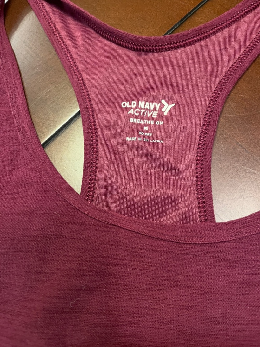 Old Navy Racerback Tank Tops in Berry and Black (2) - Picture 2 of 6